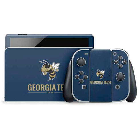 Georgia Institute of Technology Est 1885 Navy Nintendo Skins